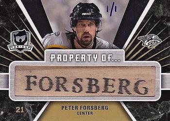 2007-08 Upper Deck The Cup - Property of #PO-PF Peter Forsberg  Front