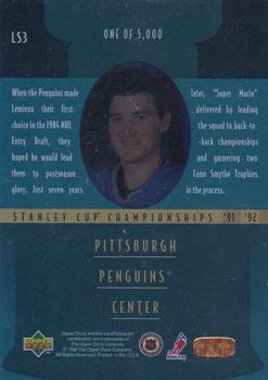 1996-97 Upper Deck - Lord Stanley's Heroes Quarterfinals #LS3 Mario Lemieux Back