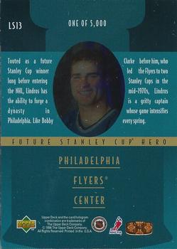 1996-97 Upper Deck - Lord Stanley's Heroes Quarterfinals #LS13 Eric Lindros Back