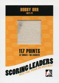 2009-10 In The Game 1972 The Year In Hockey - '71-'72 Scoring Leaders #SLA-03 Bobby Orr  Front