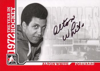 2009-10 In The Game 1972 The Year In Hockey - Autographs #A-AW Alton White  Front
