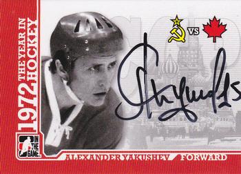 2009-10 In The Game 1972 The Year In Hockey - Autographs #A-AY Alexander Yakushev  Front