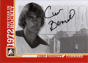 2009-10 In The Game 1972 The Year In Hockey - Autographs #A-CB Curt Bennett  Front