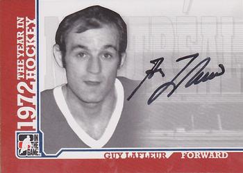 2009-10 In The Game 1972 The Year In Hockey - Autographs #A-GL Guy Lafleur Front