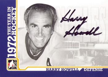 2009-10 In The Game 1972 The Year In Hockey - Autographs #A-HH Harry Howell  Front
