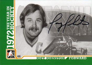 2009-10 In The Game 1972 The Year In Hockey - Autographs #A-JJ Joey Johnston  Front