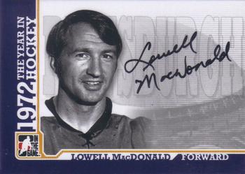 2009-10 In The Game 1972 The Year In Hockey - Autographs #A-LM Lowell MacDonald  Front