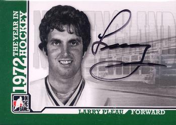 2009-10 In The Game 1972 The Year In Hockey - Autographs #A-LP Larry Pleau  Front