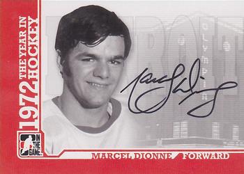 2009-10 In The Game 1972 The Year In Hockey - Autographs #A-MD Marcel Dionne Front