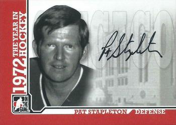 2009-10 In The Game 1972 The Year In Hockey - Autographs #A-PS Pat Stapleton  Front