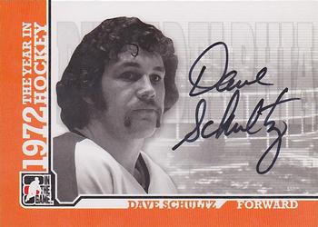 2009-10 In The Game 1972 The Year In Hockey - Autographs #A-DSC Dave Schultz  Front