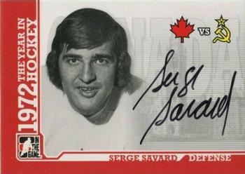 2009-10 In The Game 1972 The Year In Hockey - Autographs #A-SS2 Serge Savard Front