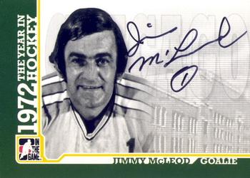 2009-10 In The Game 1972 The Year In Hockey - Autographs #A-JMCL Jim McLeod  Front
