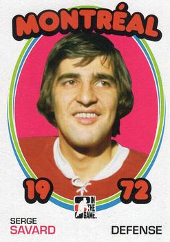 2009-10 In The Game 1972 The Year In Hockey - Blank Backs #16 Serge Savard  Front