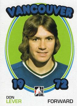 2009-10 In The Game 1972 The Year In Hockey - Blank Backs #52 Don Lever  Front
