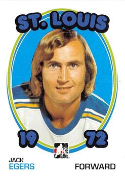 2009-10 In The Game 1972 The Year In Hockey - Blank Backs #63 Jack Egers Front