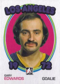 2009-10 In The Game 1972 The Year In Hockey - Blank Backs #81 Gary Edwards Front