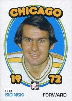 2009-10 In The Game 1972 The Year In Hockey - Blank Backs #112 Bob Sicinski Front