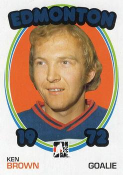 2009-10 In The Game 1972 The Year In Hockey - Blank Backs #135 Ken Brown Front