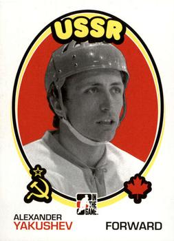 2009-10 In The Game 1972 The Year In Hockey - Blank Backs #187 Alexander Yakushev Front