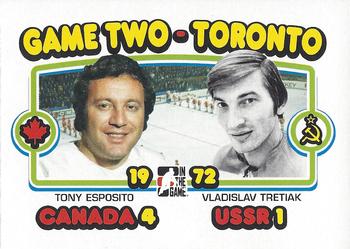 2009-10 In The Game 1972 The Year In Hockey - Blank Backs #191 Tony Esposito / Vladislav Tretiak Front
