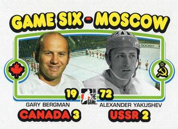 2009-10 In The Game 1972 The Year In Hockey - Blank Backs #195 Gary Bergman / Alexander Yakushev Front