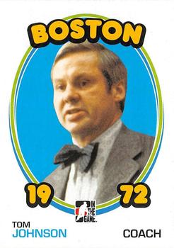 2009-10 In The Game 1972 The Year In Hockey - Coaches #C-02 Tom Johnson Front