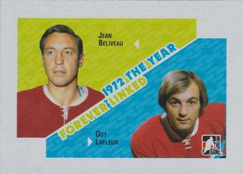 2009-10 In The Game 1972 The Year In Hockey - Forever Linked #FL-04 Jean Beliveau / Guy Lafleur Front
