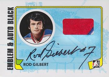 2009-10 In The Game 1972 The Year In Hockey - Game Used Emblem Autographs Black #MA-RG Rod Gilbert Front