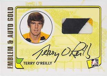 2009-10 In The Game 1972 The Year In Hockey - Game Used Emblem Autographs Gold #MA-TO Terry O'Reilly Front