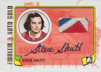 2009-10 In The Game 1972 The Year In Hockey - Game Used Emblem Autographs Gold #MA-SSH Steve Shutt Front
