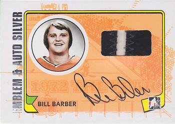 2009-10 In The Game 1972 The Year In Hockey - Game Used Emblem Autographs Silver #MA-BB Bill Barber Front
