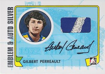 2009-10 In The Game 1972 The Year In Hockey - Game Used Emblem Autographs Silver #MA-GP Gilbert Perreault Front