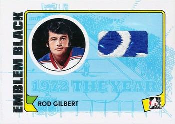 2009-10 In The Game 1972 The Year In Hockey - Game Used Emblem Black #M-12 Rod Gilbert Front