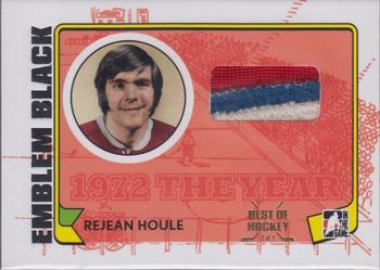 2009-10 In The Game 1972 The Year In Hockey - Game Used Emblem Black #M-15 Rejean Houle Front
