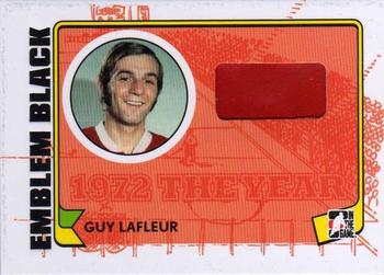 2009-10 In The Game 1972 The Year In Hockey - Game Used Emblem Black #M-20 Guy Lafleur Front
