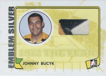 2009-10 In The Game 1972 The Year In Hockey - Game Used Emblem Silver #M-02 Johnny Bucyk Front