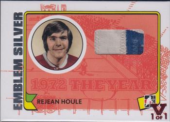 2009-10 In The Game 1972 The Year In Hockey - Game Used Emblem Silver #M-15 Rejean Houle Front