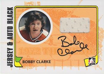 2009-10 In The Game 1972 The Year In Hockey - Game Used Jersey Autographs Black #MA-BC Bobby Clarke Front