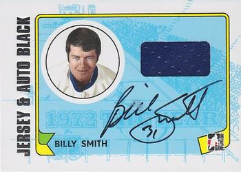 2009-10 In The Game 1972 The Year In Hockey - Game Used Jersey Autographs Black #MA-BS Billy Smith Front