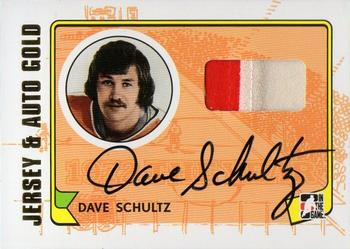 2009-10 In The Game 1972 The Year In Hockey - Game Used Jersey Autographs Gold #MA-DS Dave Schultz Front