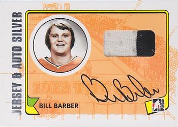2009-10 In The Game 1972 The Year In Hockey - Game Used Jersey Autographs Silver #MA-BB Bill Barber  Front