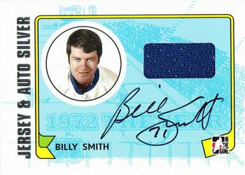 2009-10 In The Game 1972 The Year In Hockey - Game Used Jersey Autographs Silver #MA-BS Billy Smith  Front