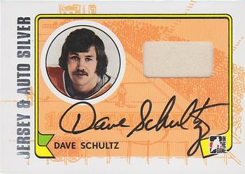 2009-10 In The Game 1972 The Year In Hockey - Game Used Jersey Autographs Silver #MA-DS Dave Schultz  Front