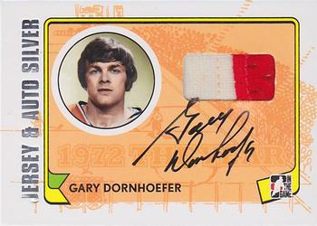 2009-10 In The Game 1972 The Year In Hockey - Game Used Jersey Autographs Silver #MA-GD Gary Dornhoefer  Front