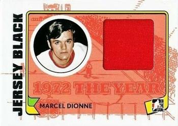 2009-10 In The Game 1972 The Year In Hockey - Game Used Jersey Black #M-07 Marcel Dionne  Front
