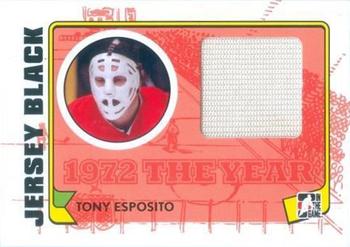 2009-10 In The Game 1972 The Year In Hockey - Game Used Jersey Black #M-10 Tony Esposito  Front