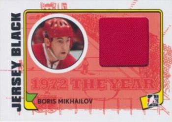 2009-10 In The Game 1972 The Year In Hockey - Game Used Jersey Black #M-18 Boris Mikhailov  Front