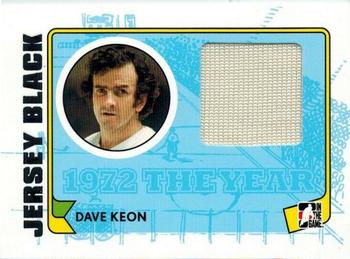 2009-10 In The Game 1972 The Year In Hockey - Game Used Jersey Black #M-19 Dave Keon  Front