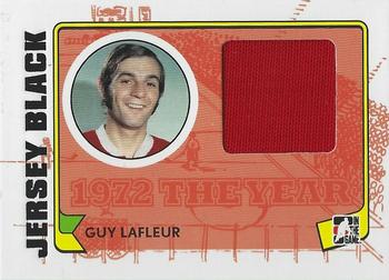 2009-10 In The Game 1972 The Year In Hockey - Game Used Jersey Black #M-20 Guy Lafleur  Front